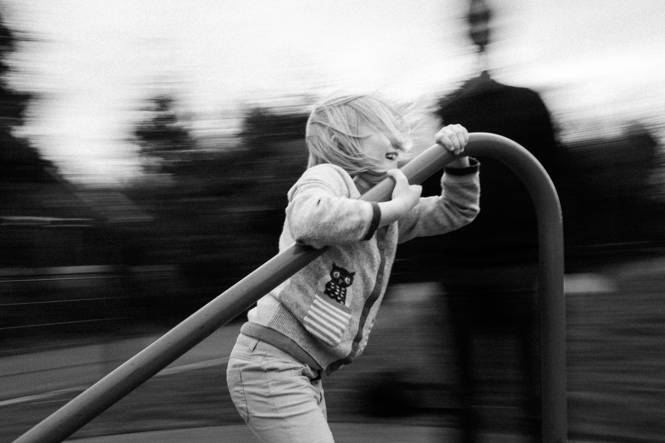 Playing on the Roundabout Derby Park